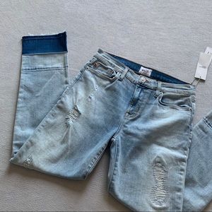 Hudson Crop Straight Jeans